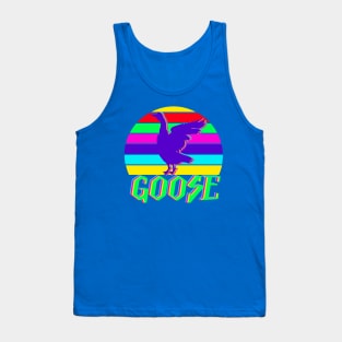 GOOSE 80s Neon Retro Vintage Sunset Tank Top